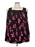 Lane Bryant 100% Polyester Black Sleeveless Blouse Size 24 - photo 1
