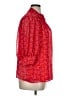 CeCe 100% Polyester Print Red 3/4 Sleeve Blouse Size 1X - photo 4