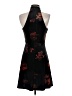 Venus Floral Black Cocktail Dress Size XS - photo 2