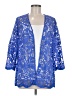 Chico's 100% Polyester Blue Kimono Size Med (1) - photo 1