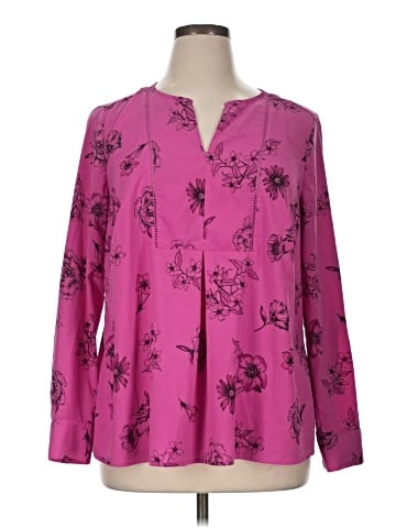Lane Bryant Outlet Long Sleeve Blouse (view 1)