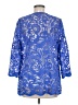 Chico's 100% Polyester Blue Kimono Size Med (1) - photo 2
