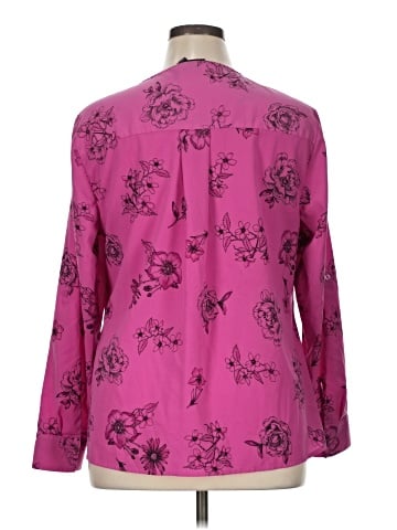 Lane Bryant Outlet Long Sleeve Blouse (view 2)