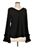 Pleione Black Long Sleeve Blouse Size L - photo 1