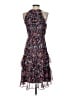 BCBGMAXAZRIA 100% Polyester Floral Blue Cocktail Dress Size 2 - photo 2