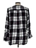 Westbound Plaid Black 3/4 Sleeve Button-Down Shirt Size L - photo 2
