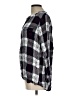 Westbound Plaid Black 3/4 Sleeve Button-Down Shirt Size L - photo 5