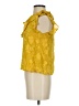 Joie Yellow Sleeveless Blouse Size S - photo 5