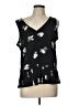 Sioni 100% Polyester Black Sleeveless Blouse Size L - photo 1
