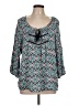 Grayson Teal 3/4 Sleeve Blouse Size L (estimated) - photo 1