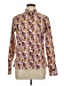 Eddie Bauer Floral Purple Long Sleeve Blouse Size L - photo 1