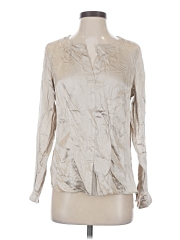 Lafayette 148 New York Long Sleeve Silk Top (view 1)