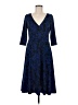 Lbisse Paisley Blue Cocktail Dress Size M - photo 1