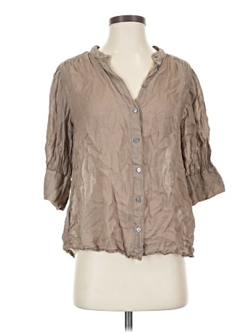Assorted Brands 3/4 Sleeve Button-Down Shirt (view 1)