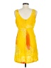 Rain Tropical Yellow Cocktail Dress Size M - photo 2
