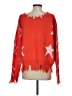 Vestique Stars Orange Pullover Sweater Size S - photo 2