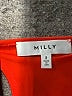 Milly Red Long Sleeve Silk Top Size 2 - photo 7