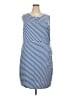 Gibson Stripes Blue Casual Dress Size 3X - photo 1