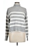 Ultra Flirt Stripes Gray Turtleneck Sweater Size L - photo 1
