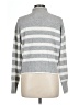 Ultra Flirt Stripes Gray Turtleneck Sweater Size L - photo 2