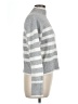 Ultra Flirt Stripes Gray Turtleneck Sweater Size L - photo 4