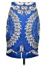 Baraschi Paisley Blue Formal Skirt Size 2 - photo 2