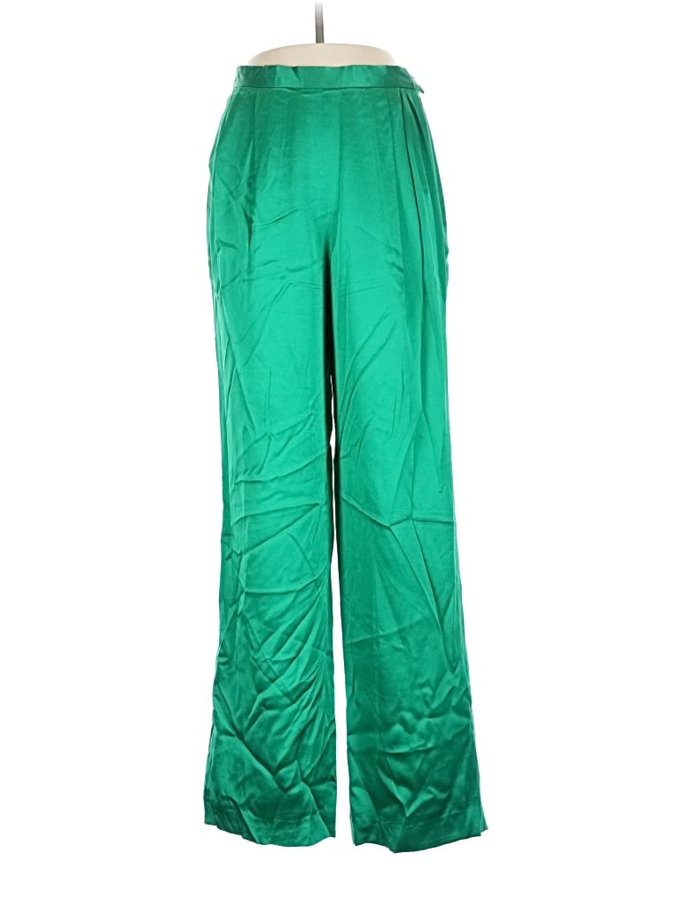 Pre-owned Carlisle Silk Pants In Green