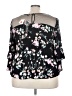 Unique Spectrum 100% Polyester Black 3/4 Sleeve Blouse Size 3X - photo 2