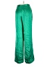 Carlisle 100% Silk Color Block Green Silk Pants Size 10 - photo 2