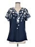 Unbranded Blue Short Sleeve Blouse Size M - photo 1