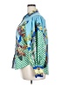 Unbranded 100% Polyester Print Blue Long Sleeve Blouse Size 3X - photo 5