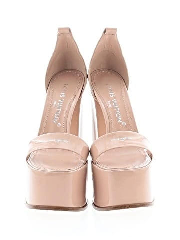 Louis Vuitton Patent Leather Fame Platform Sandals (view 2)