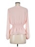 Leith 100% Polyester Pink Long Sleeve Blouse Size M - photo 2