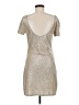 Free People 100% Polyester Metallic Silver Cocktail Dress Size M - photo 2