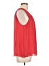 LC Lauren Conrad 100% Polyester Red Sleeveless Blouse Size L - photo 4