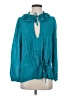 BCBGMAXAZRIA Teal Long Sleeve Blouse Size XS - photo 1