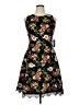 Donna Ricco Floral Black Cocktail Dress Size 14 - photo 1