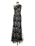 David Meister 100% Polyester Silver Cocktail Dress Size 8 - photo 1