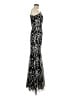 David Meister 100% Polyester Silver Cocktail Dress Size 8 - photo 4