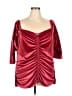 Torrid Burgundy 3/4 Sleeve Top Size 4X Plus (4) - photo 1