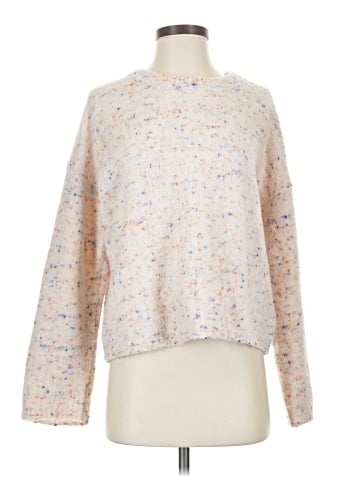 Madewell Hensley Pullover Sweater in Rainbow Donegal (view 1)