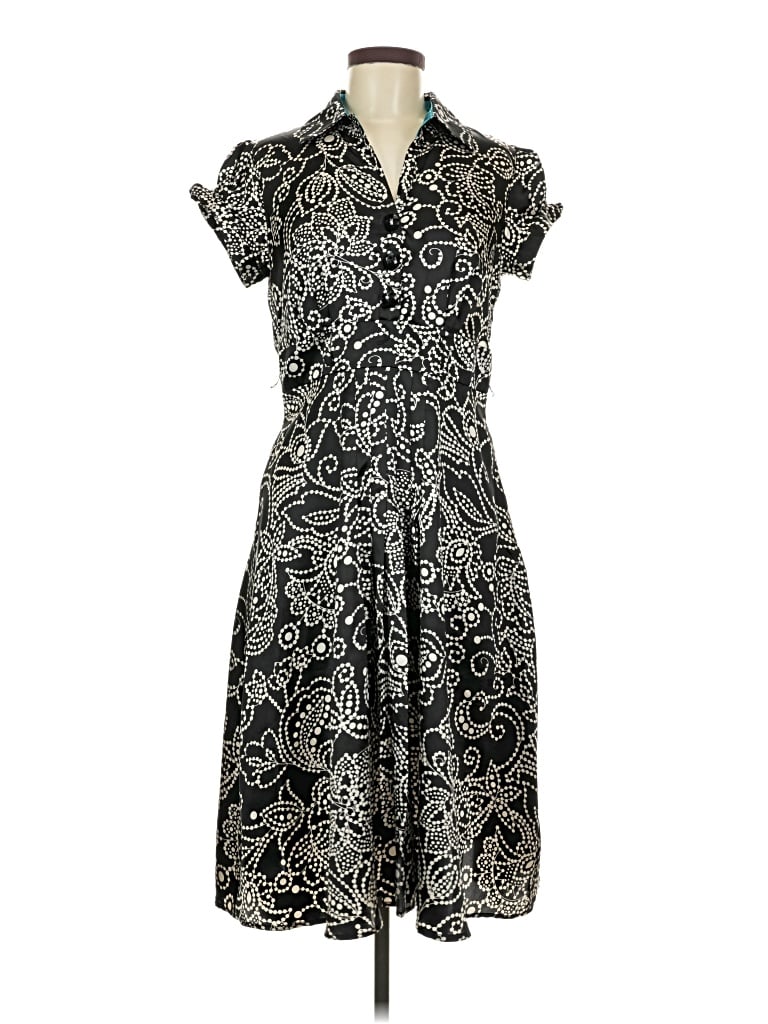 Pre-owned Signature By Robbie Bee Casual Dress In Silver