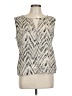 Collective Concepts 100% Polyester Ivory Sleeveless Blouse Size L - photo 1