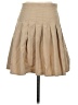 Unbranded Solid Tan Casual Skirt Size 27 waist - photo 2