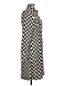 BCBGMAXAZRIA Chevron-herringbone Ivory Black Casual Dress Size L - photo 4
