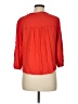 Westbound 100% Rayon Red 3/4 Sleeve Button-Down Shirt Size M - photo 2