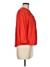 Westbound 100% Rayon Red 3/4 Sleeve Button-Down Shirt Size M - photo 4