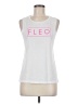 Fleo White Sleeveless T-Shirt Size M - photo 1