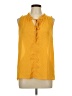 West K 100% Polyester Yellow Sleeveless Blouse Size L - photo 1