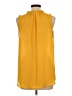 West K 100% Polyester Yellow Sleeveless Blouse Size L - photo 2